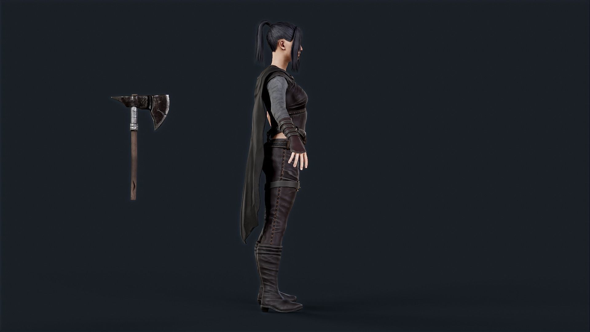 VIKING 5 Low-poly 3D model_6