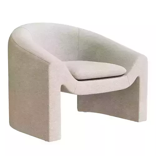 Bolia Mielo Armchair  Mielo footstool 3D model