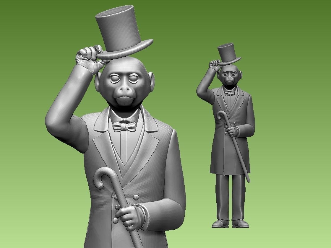 MONKEY MAN 3D print model_17