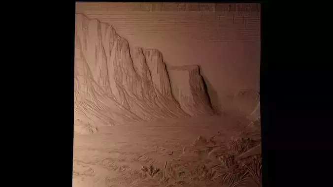 Fjord CNC 3d Print High Relief Sand Casting