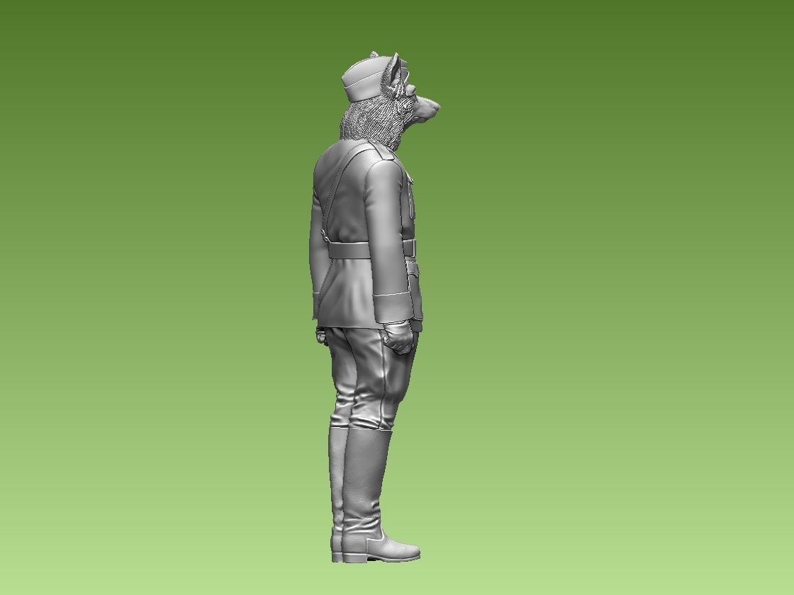 DOG MAN 3D print model_7