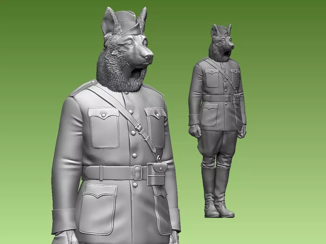 DOG MAN 3D print model_0