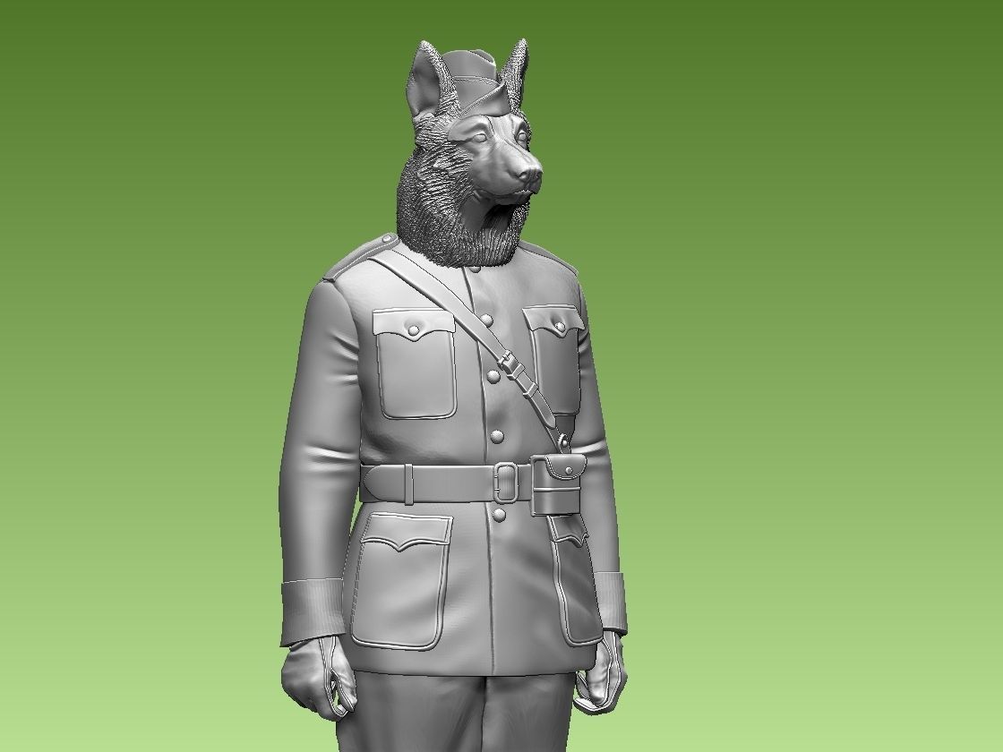 DOG MAN 3D print model_15