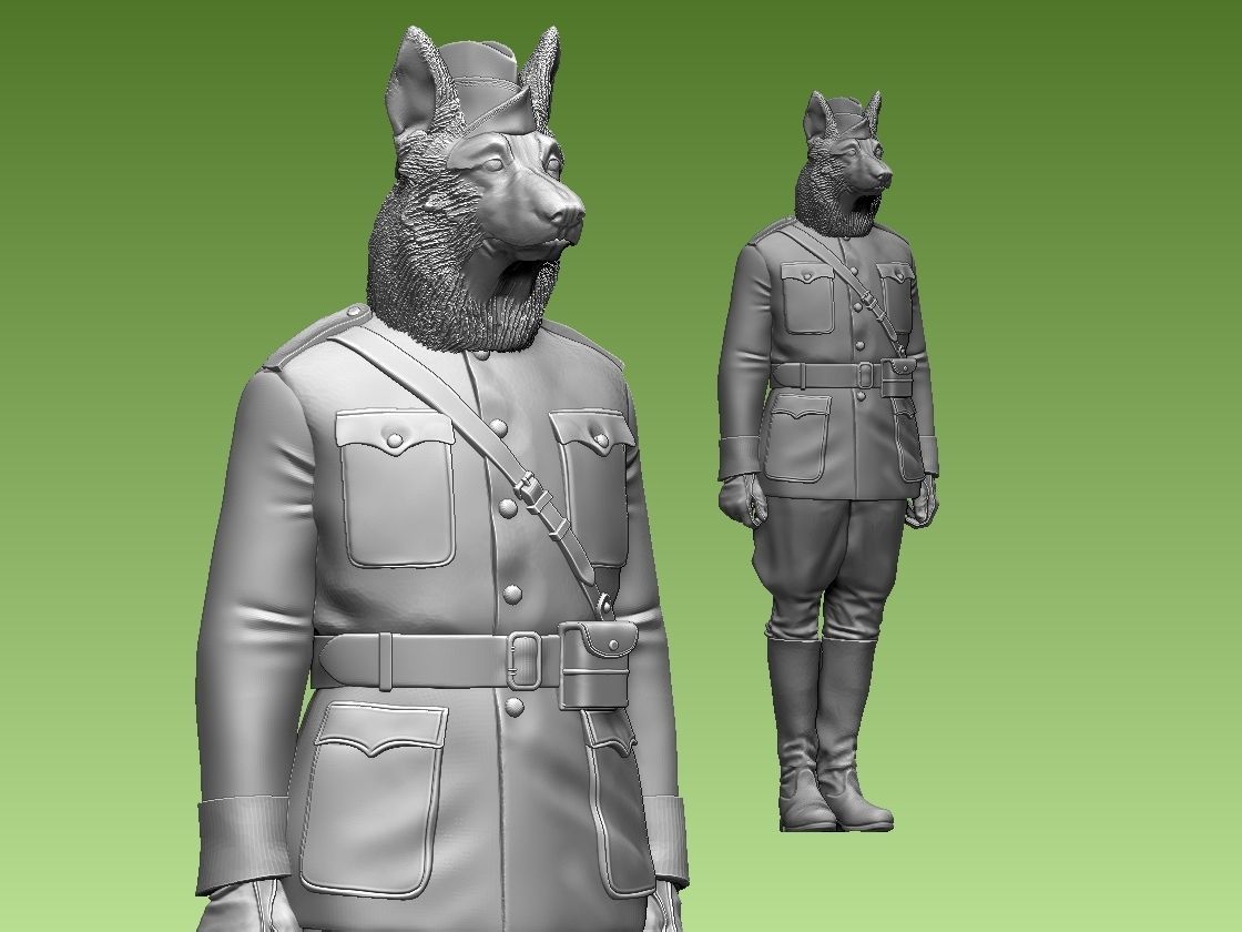 DOG MAN 3D print model_24