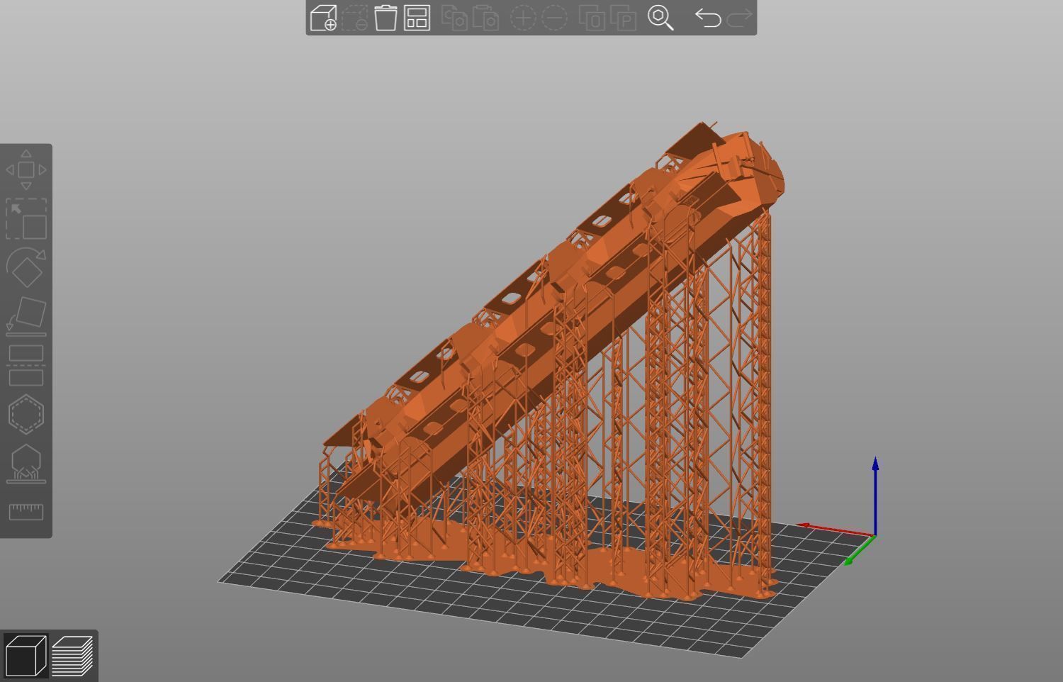 Pre supported Tads 960 self unloading freight car 3D print model_22