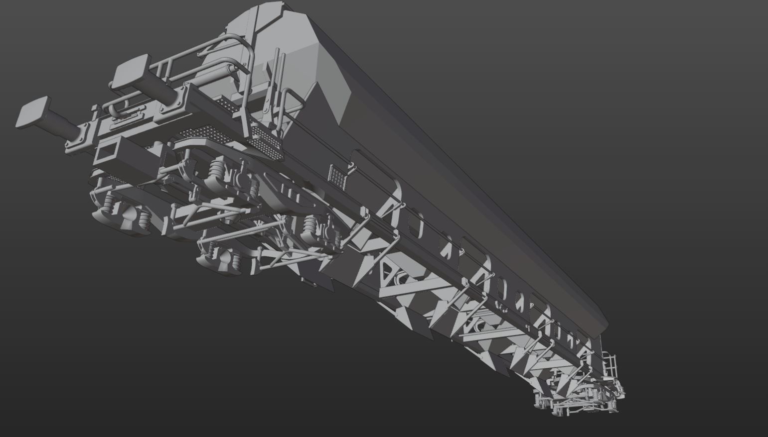 Pre supported Tads 960 self unloading freight car 3D print model_8