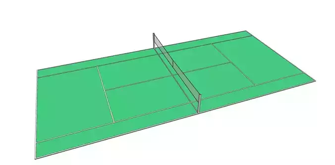 Tennis Court 3D Model