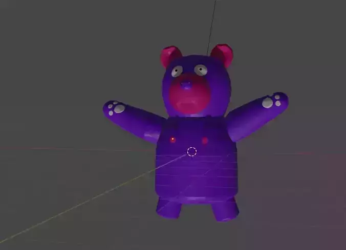 Simple purple bear