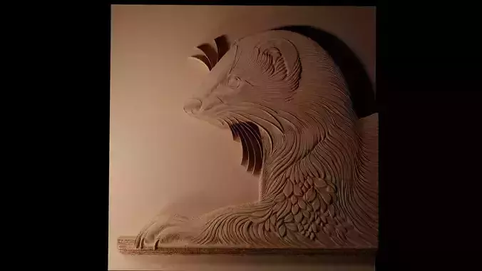 Ferret CNC 3d Print High Relief Sand Casting
