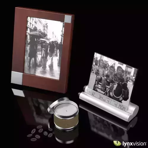 Picture Frames and Candle