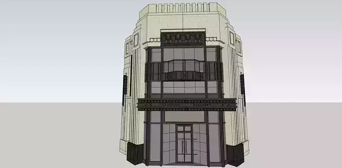 Shopping mall classical entrance shop