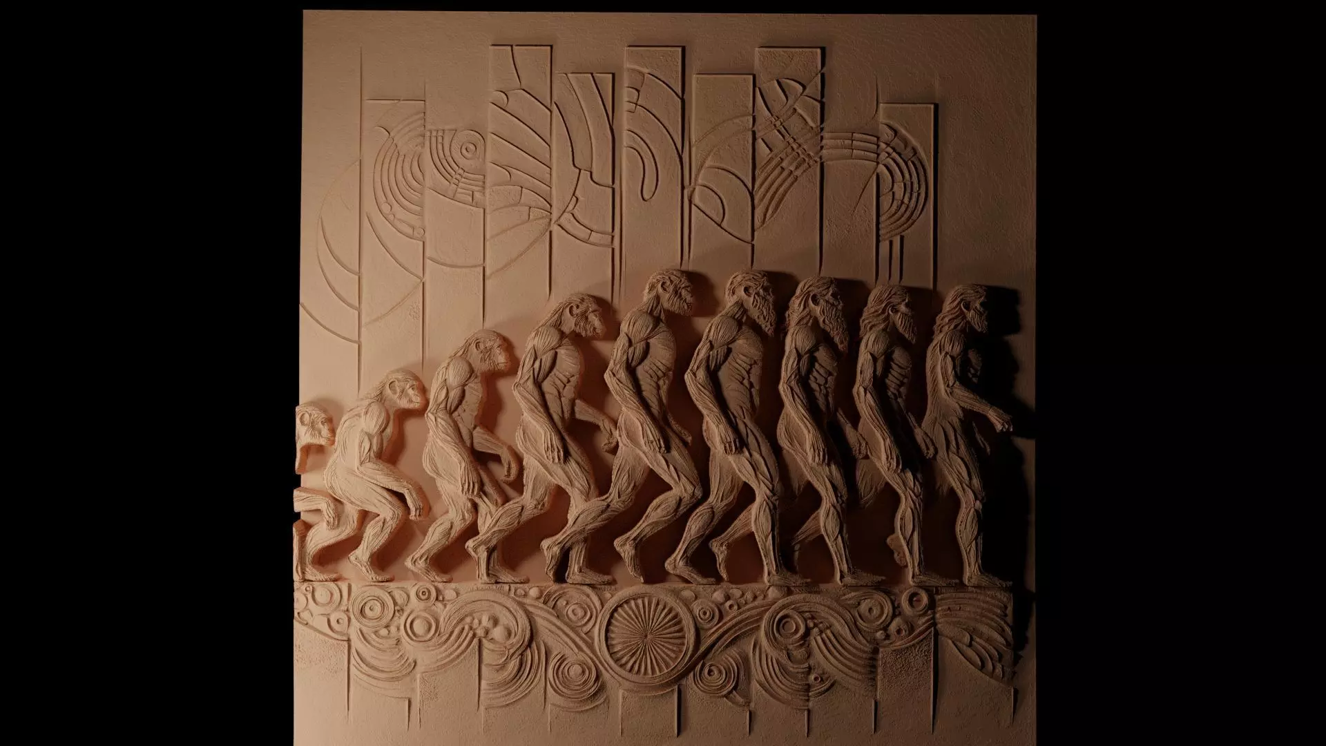 Evolution CNC 3d Print High Relief Sand Casting 3D print model_0