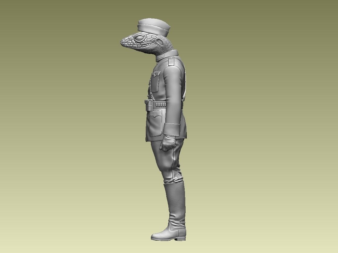 LIZARD SOLDIER 3D print model_8