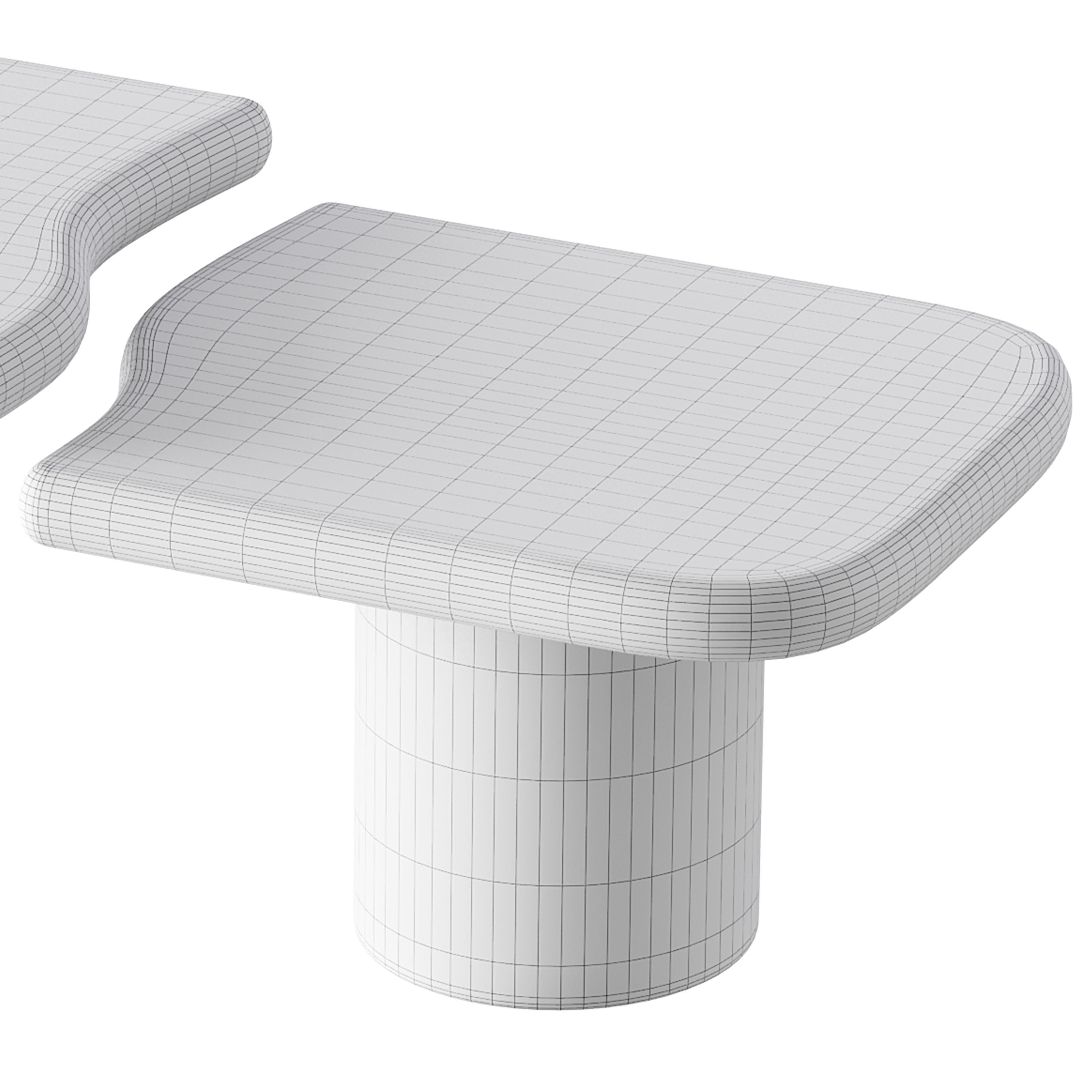 Creative Cloud Combination Coffee Table 3D model_18