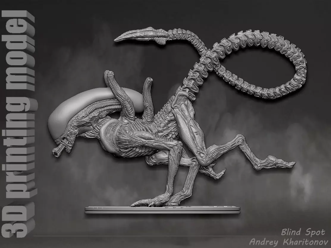 Alien dog 3D print model