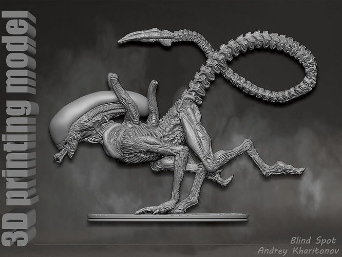 Alien dog 3D print model