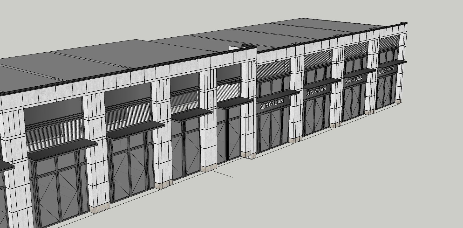 neoclassical retail 3d model 3D model_8