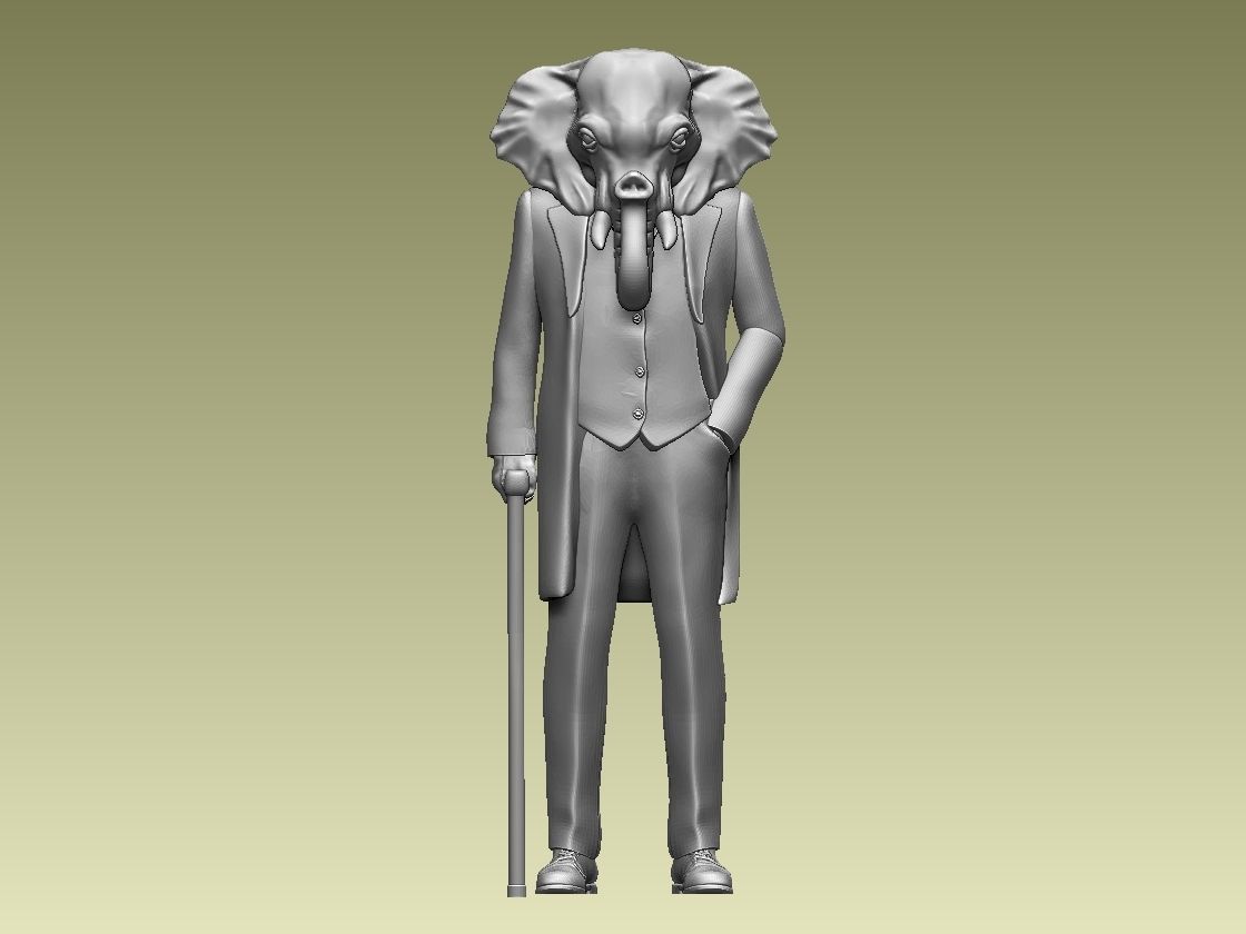 ELEPHANT MAN 3D print model_6