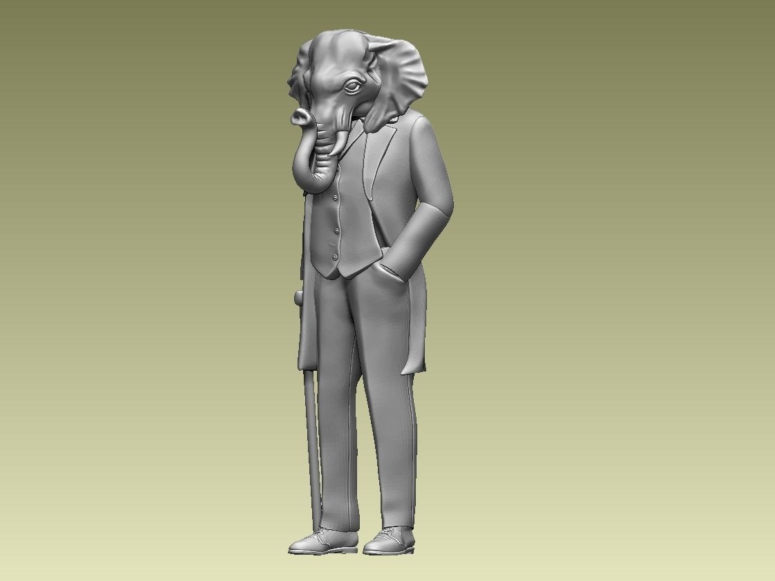 ELEPHANT MAN 3D print model_18
