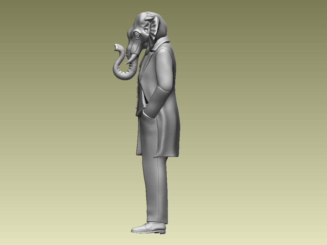 ELEPHANT MAN 3D print model_9