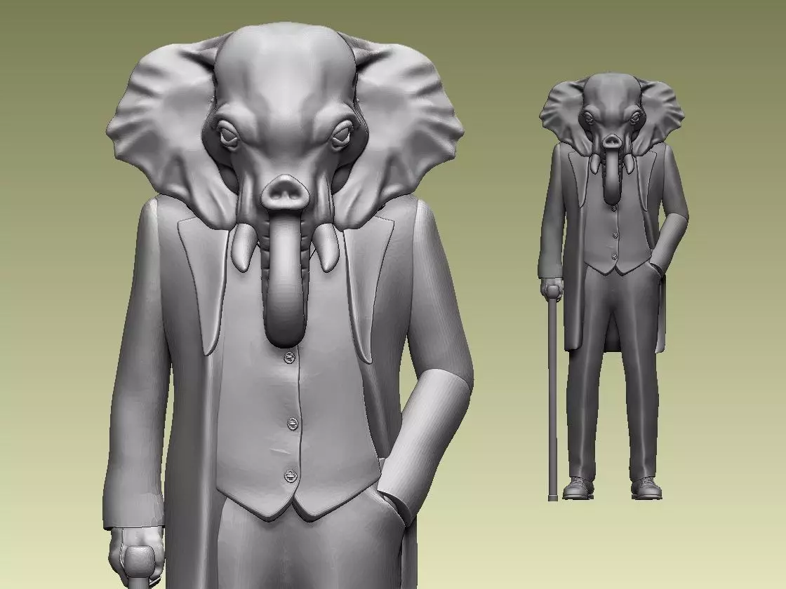 ELEPHANT MAN 3D print model_0