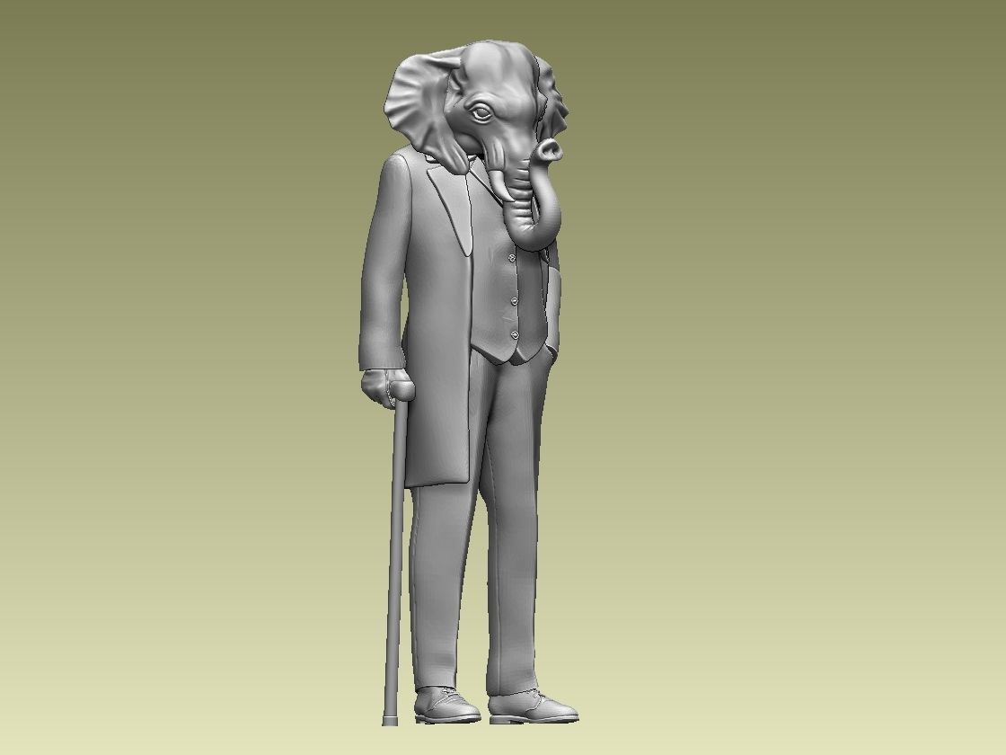 ELEPHANT MAN 3D print model_7