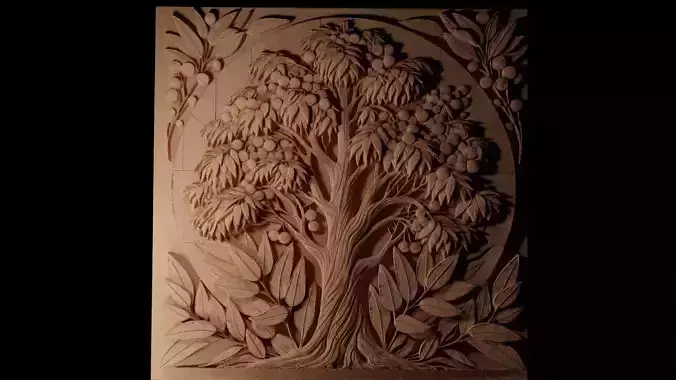 Eucalyptus CNC 3d Print High Relief Sand Casting