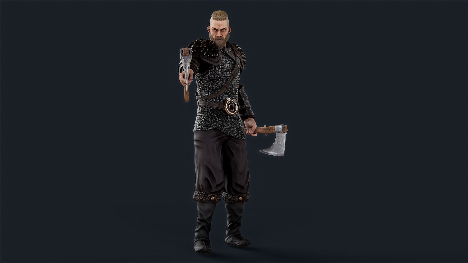 VIKING 6 Low-poly 3D model_8