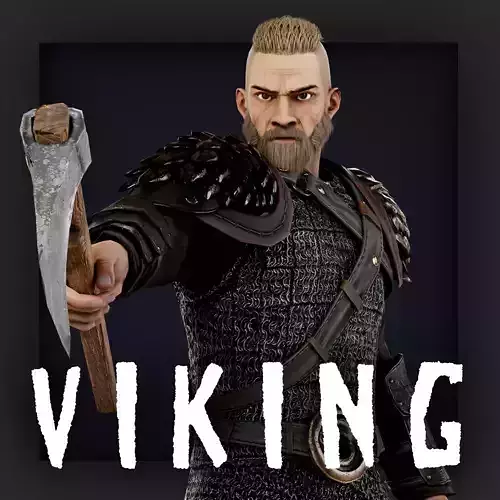 VIKING 6 Low-poly 3D model