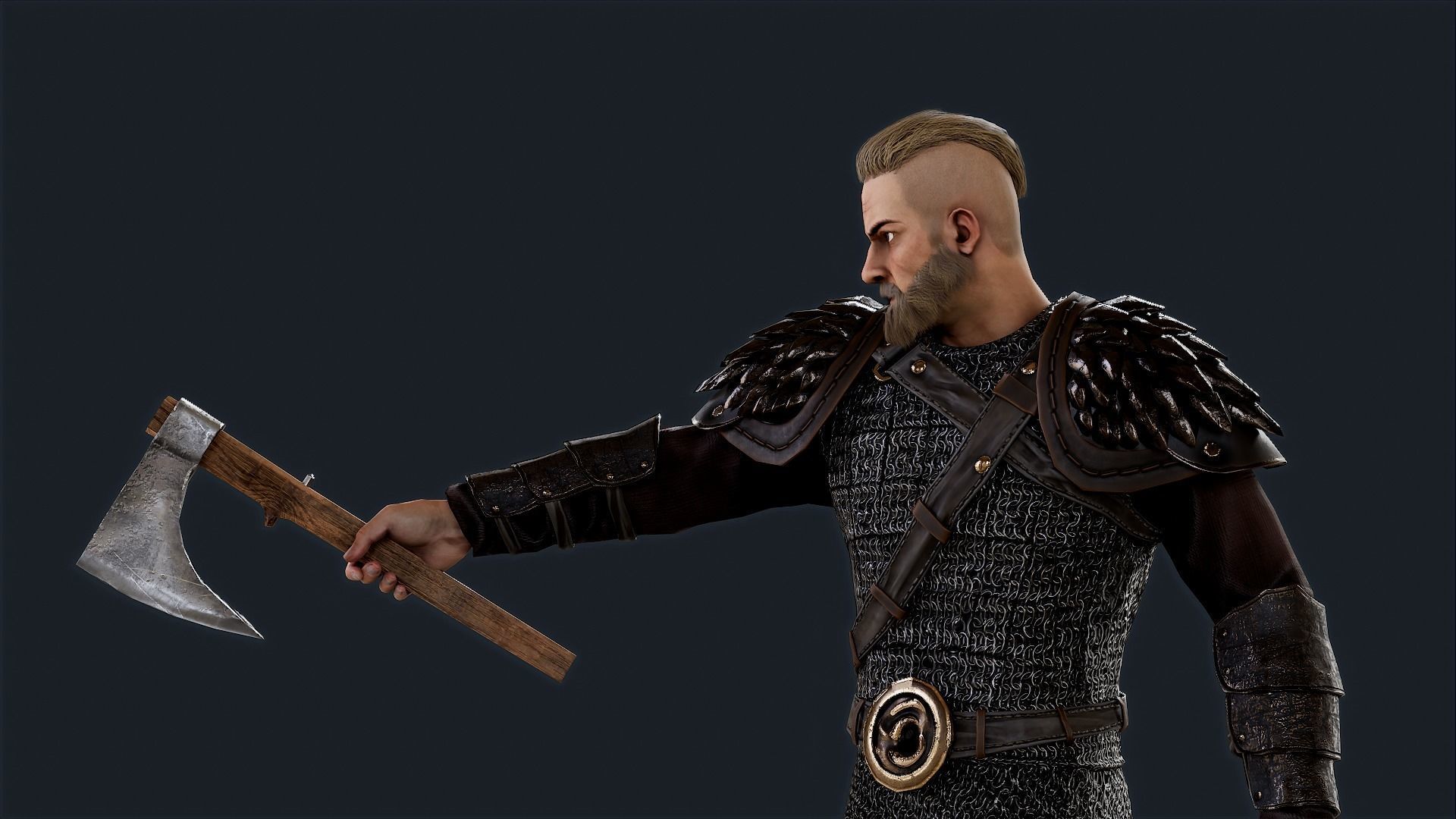 VIKING 6 Low-poly 3D model_5