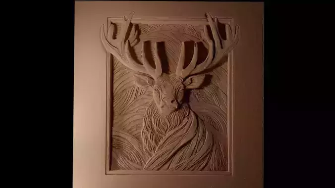 Elk CNC 3d Print High Relief Sand Casting