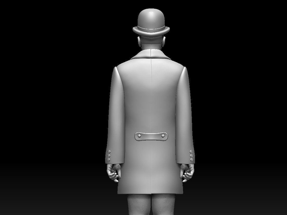 Son of man Rene Magritte 3D print model_26