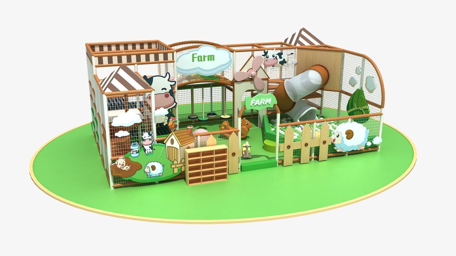 Farm Indoor soft Playground 3D model_3