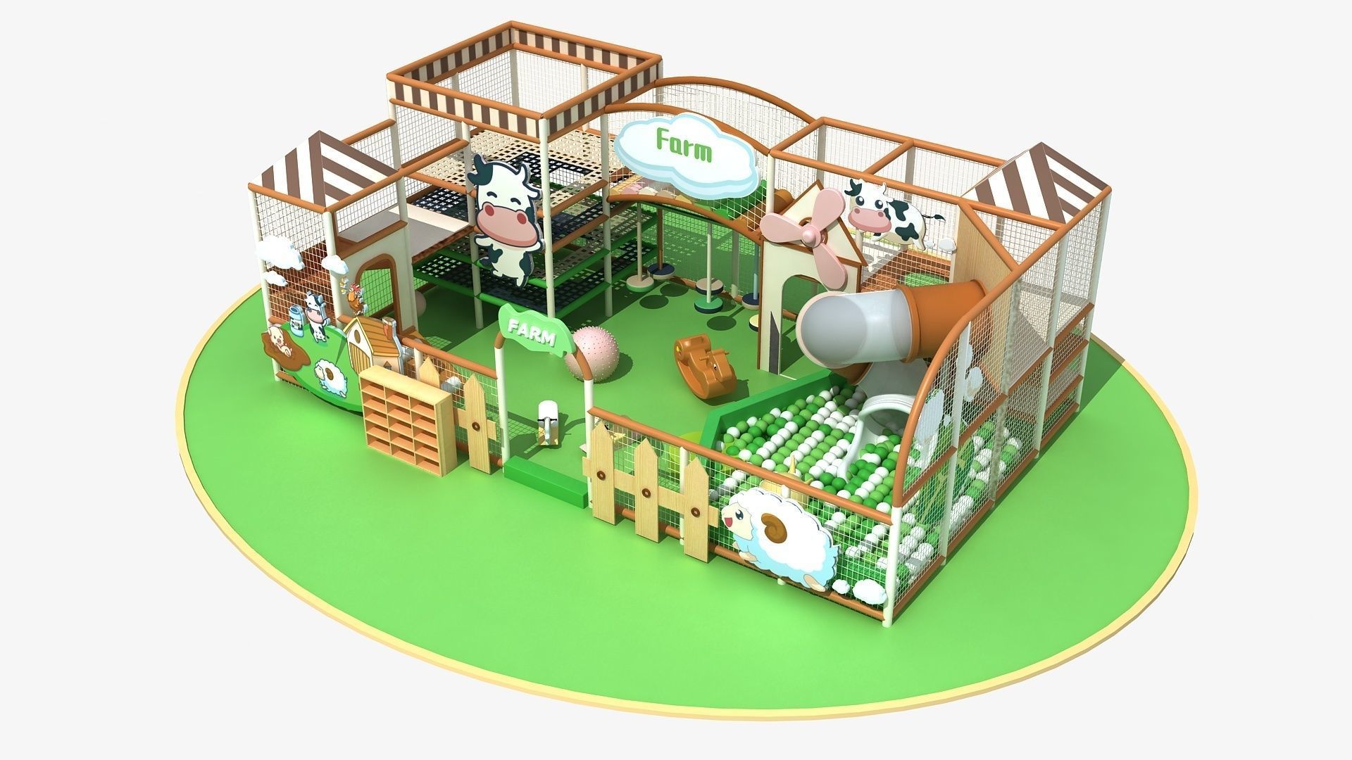 Farm Indoor soft Playground 3D model_7
