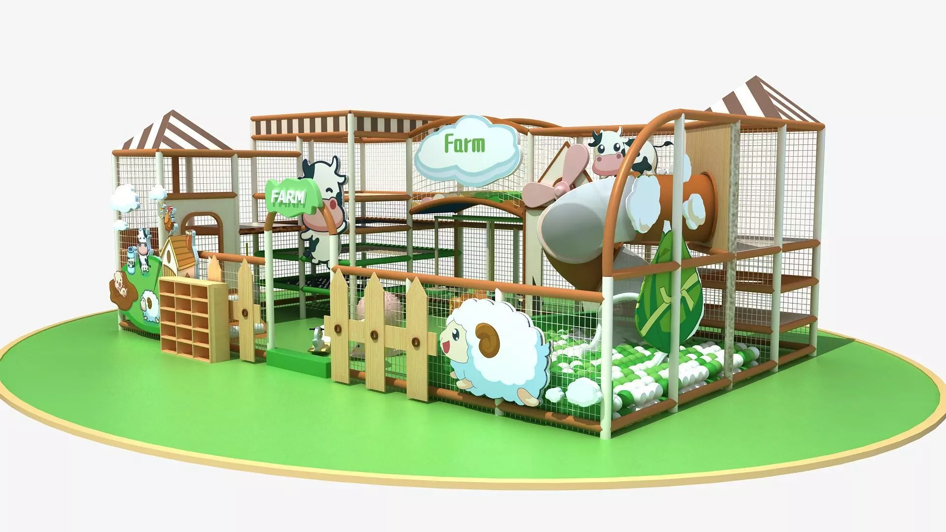 Farm Indoor soft Playground 3D model_0
