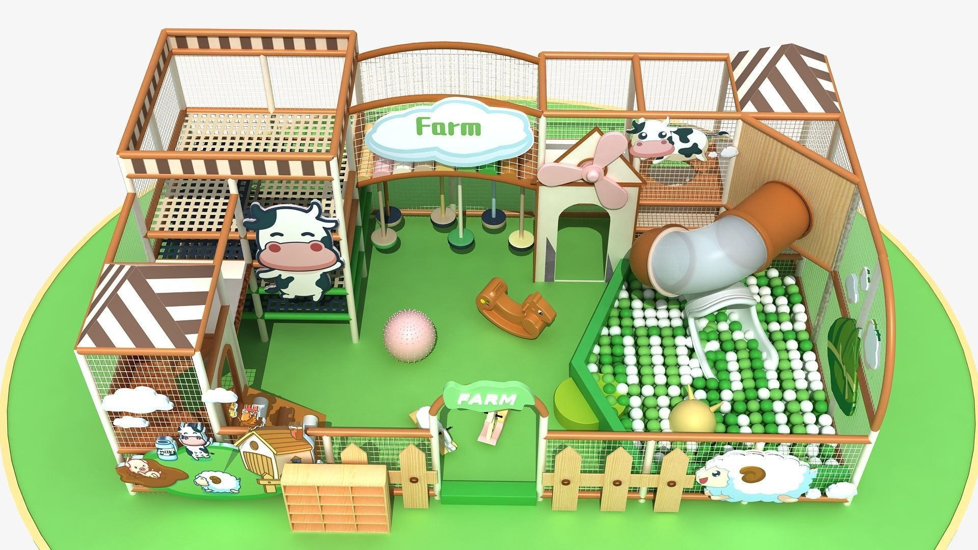 Farm Indoor soft Playground 3D model_6
