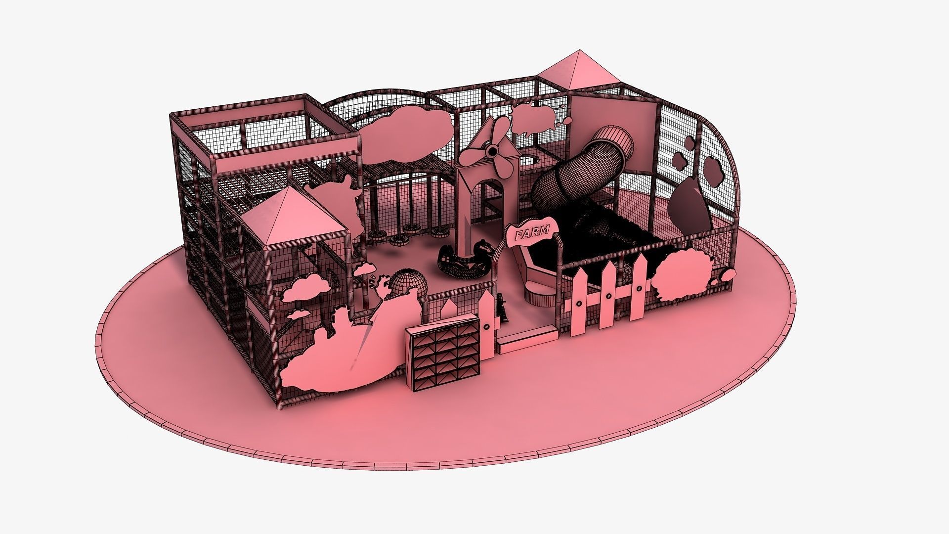 Farm Indoor soft Playground 3D model_8