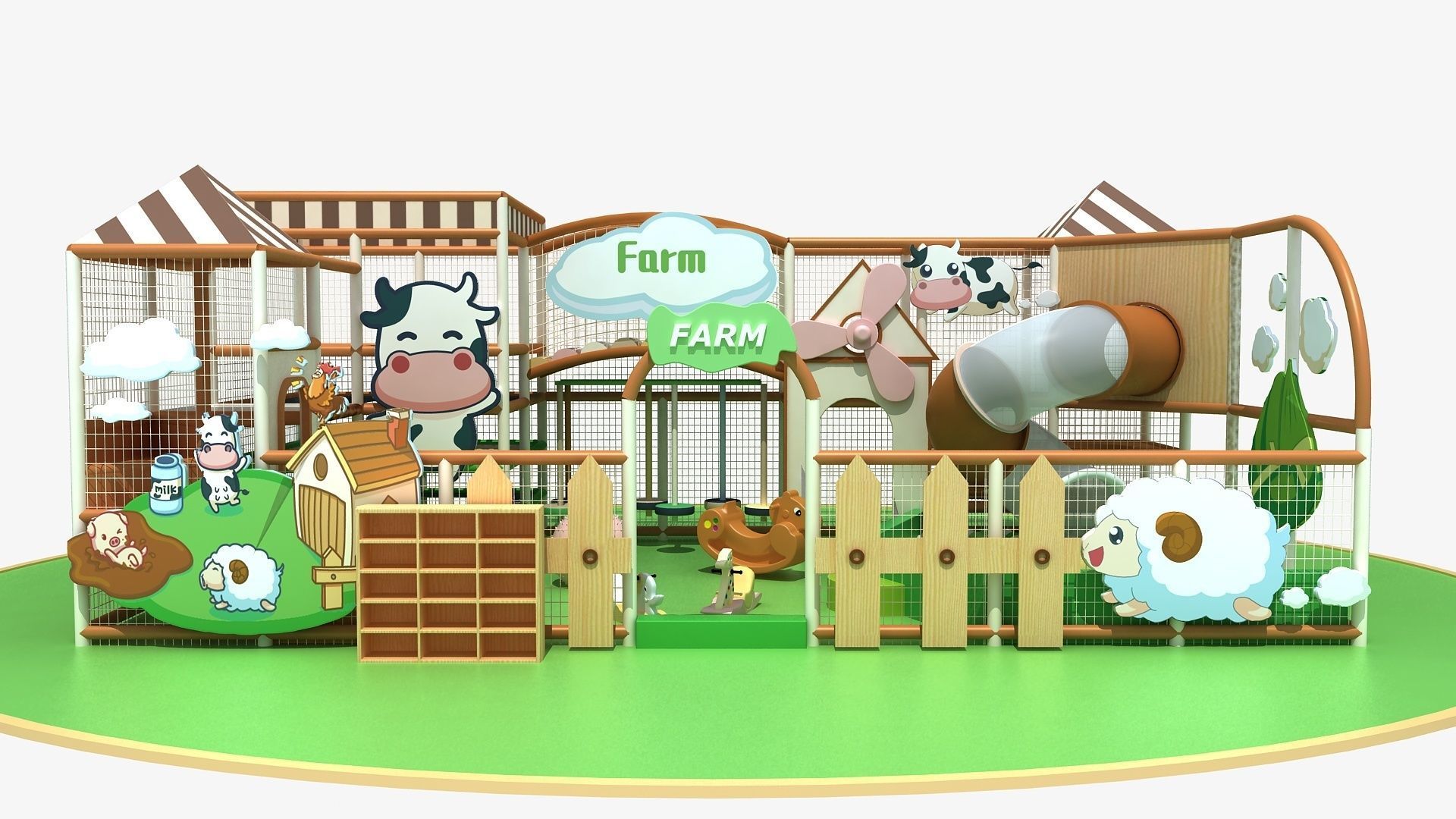 Farm Indoor soft Playground 3D model_2