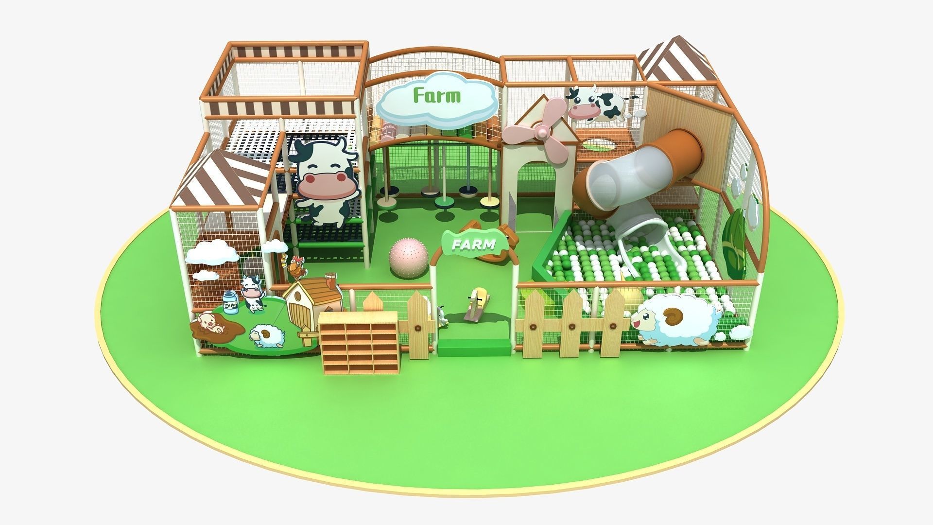 Farm Indoor soft Playground 3D model_4