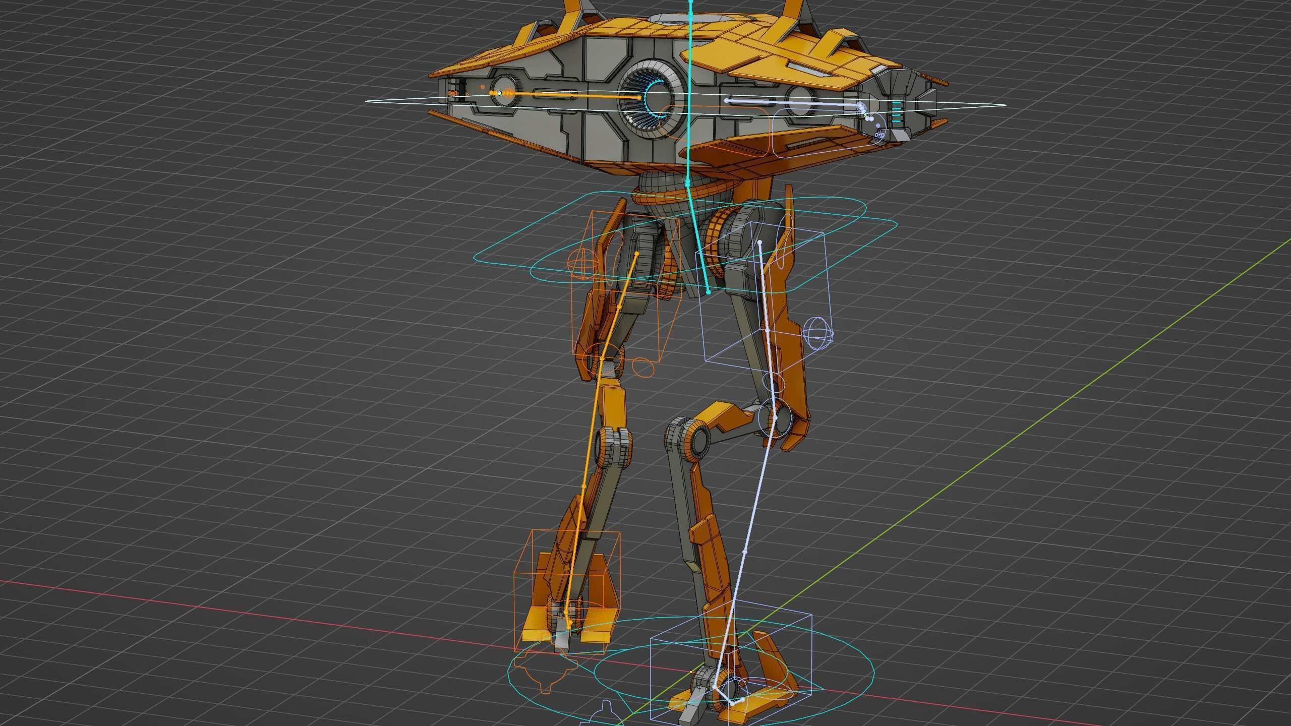 DROID FOVOS-X Rigged for Unreal Engine - Unity - MIXAMO 3D model_38