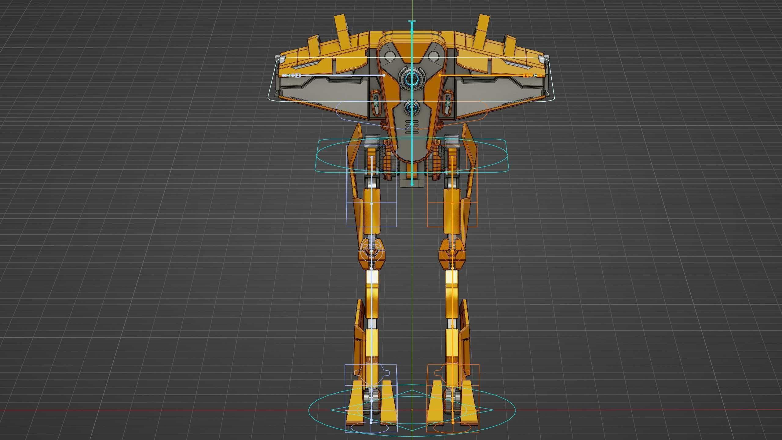 DROID FOVOS-X Rigged for Unreal Engine - Unity - MIXAMO 3D model_37