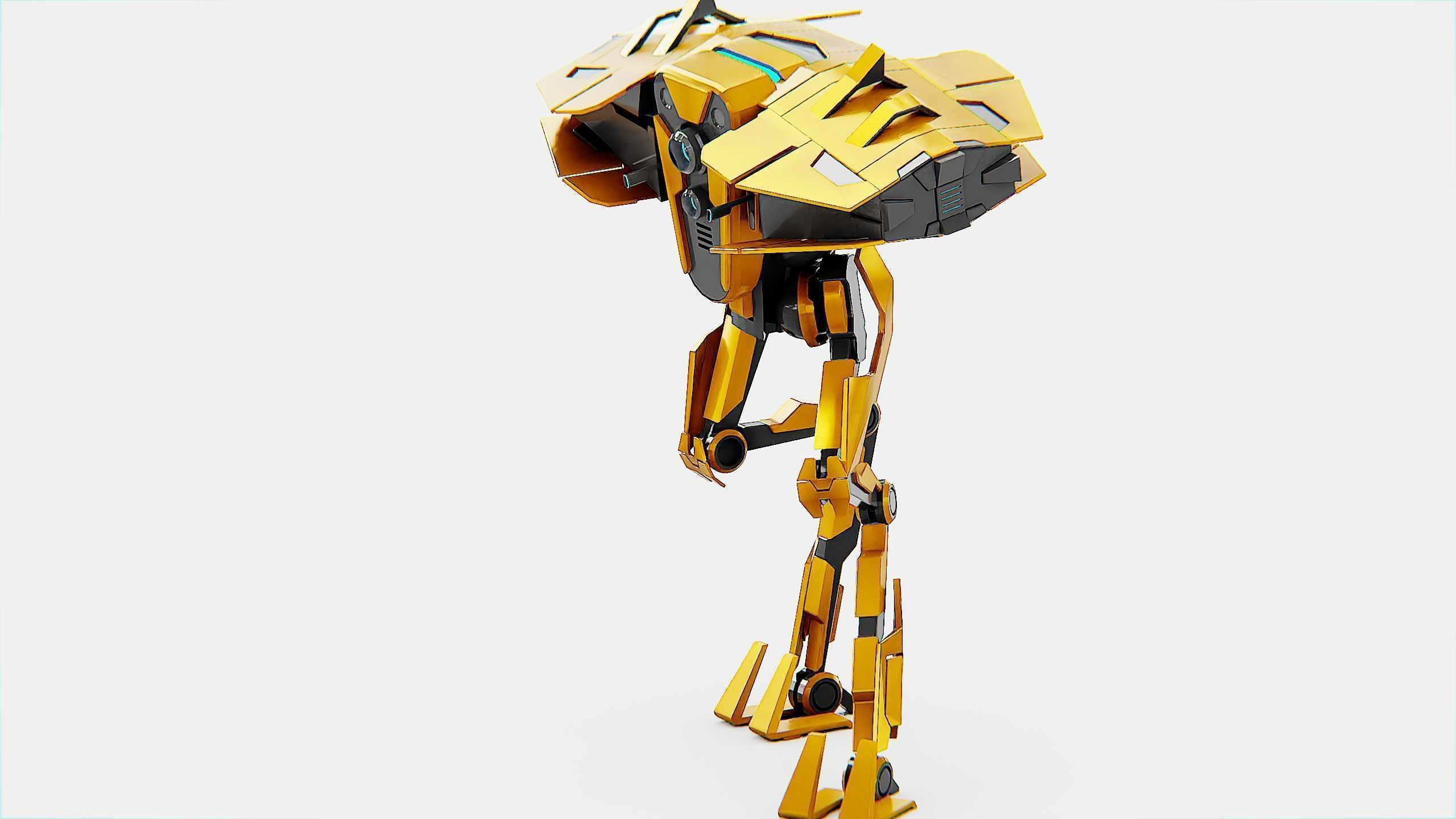 DROID FOVOS-X Rigged for Unreal Engine - Unity - MIXAMO 3D model_20