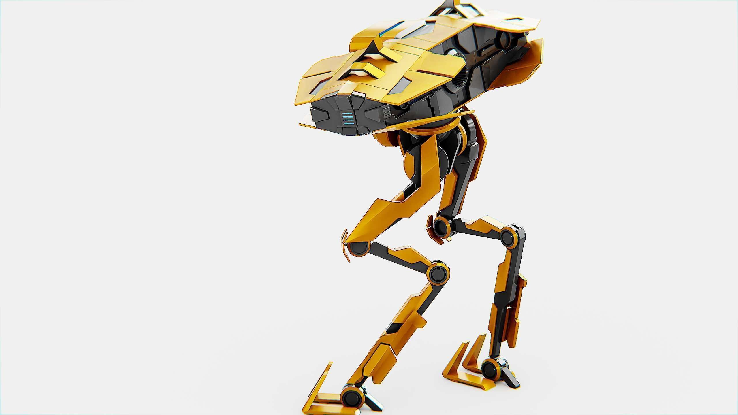 DROID FOVOS-X Rigged for Unreal Engine - Unity - MIXAMO 3D model_16