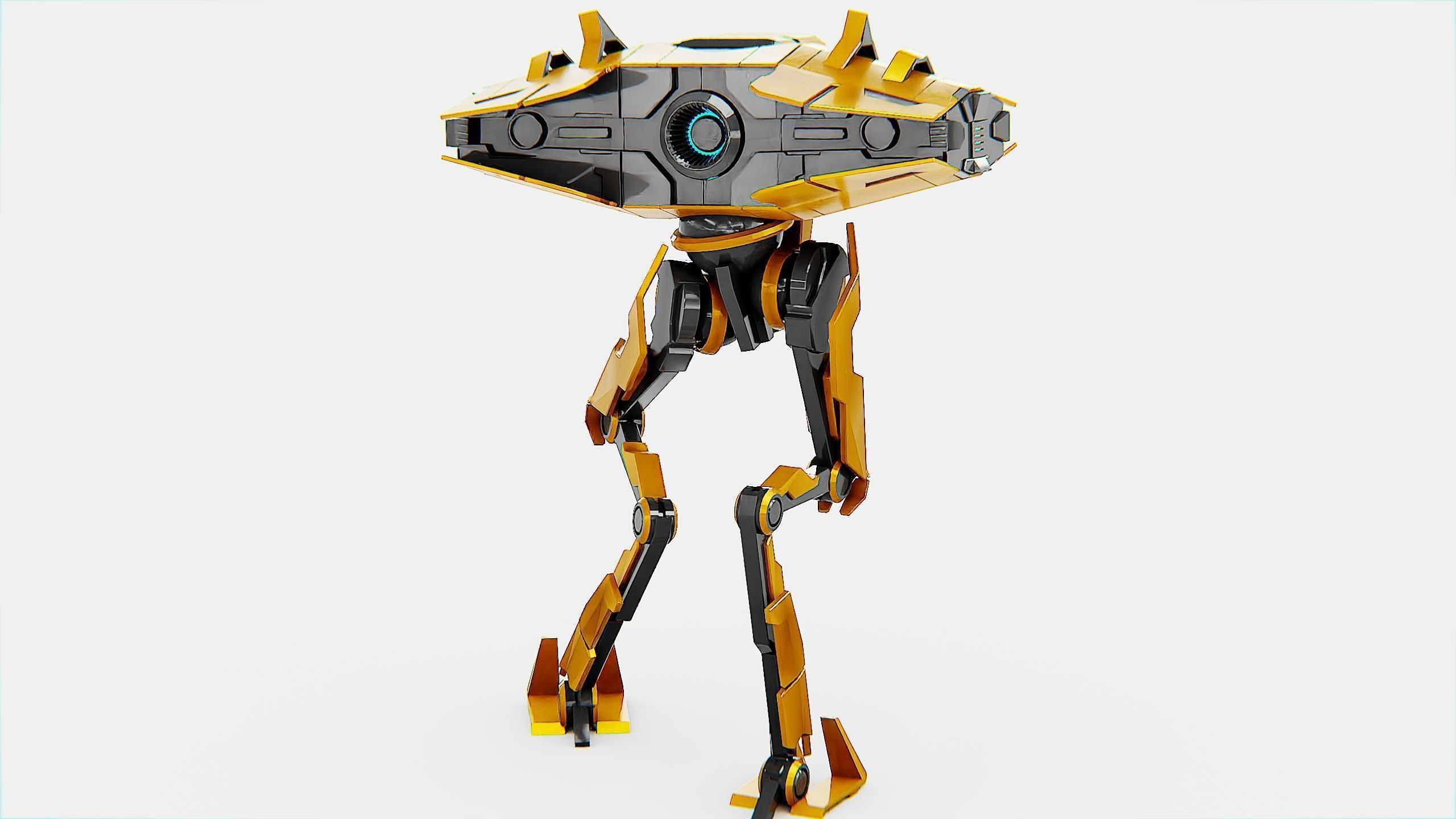 DROID FOVOS-X Rigged for Unreal Engine - Unity - MIXAMO 3D model_11