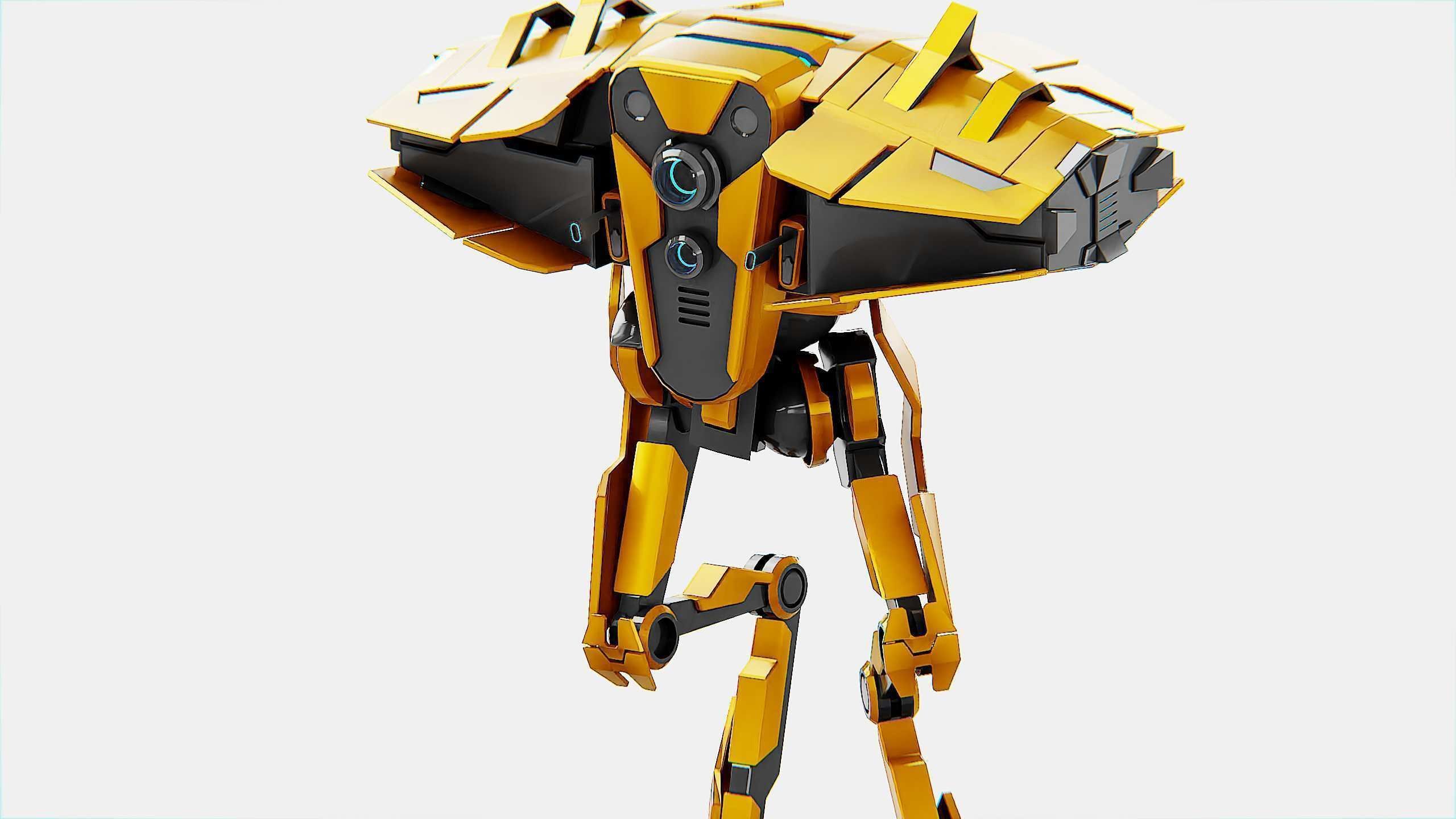 DROID FOVOS-X Rigged for Unreal Engine - Unity - MIXAMO 3D model_22