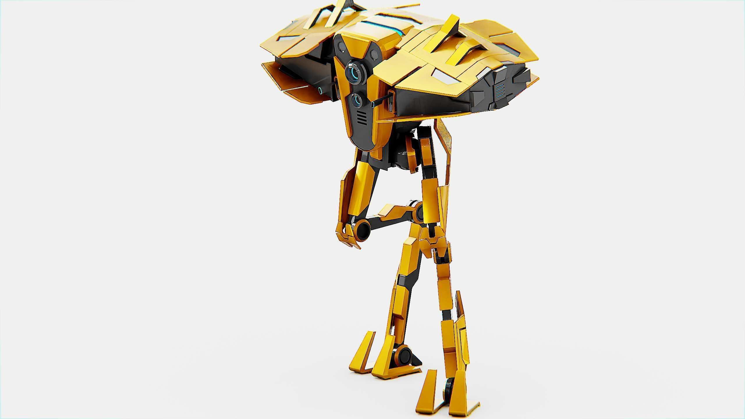DROID FOVOS-X Rigged for Unreal Engine - Unity - MIXAMO 3D model_21