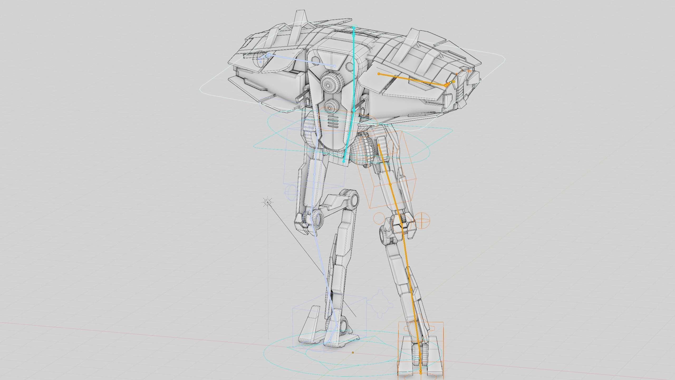 DROID FOVOS-X Rigged for Unreal Engine - Unity - MIXAMO 3D model_40