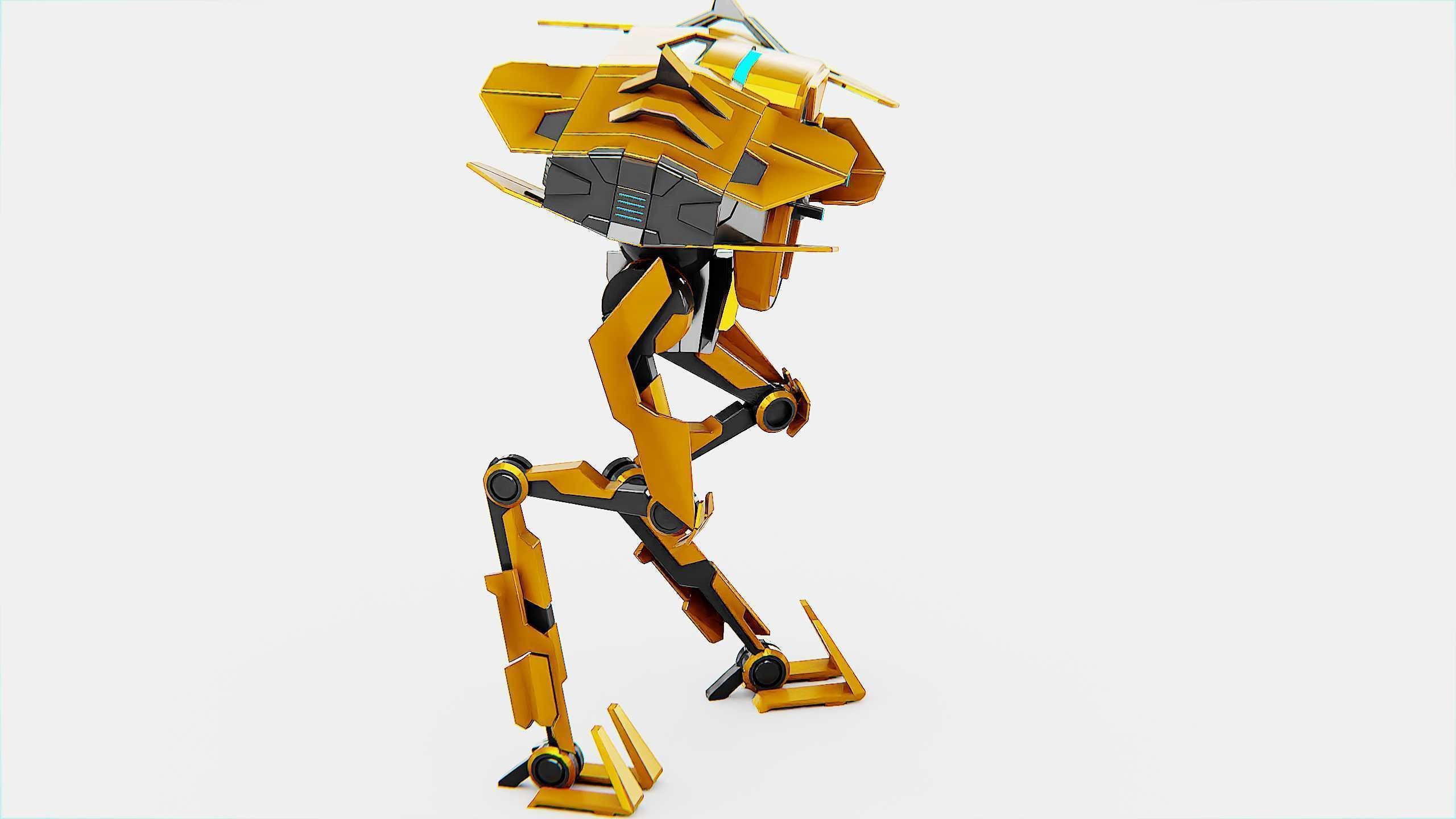 DROID FOVOS-X Rigged for Unreal Engine - Unity - MIXAMO 3D model_6