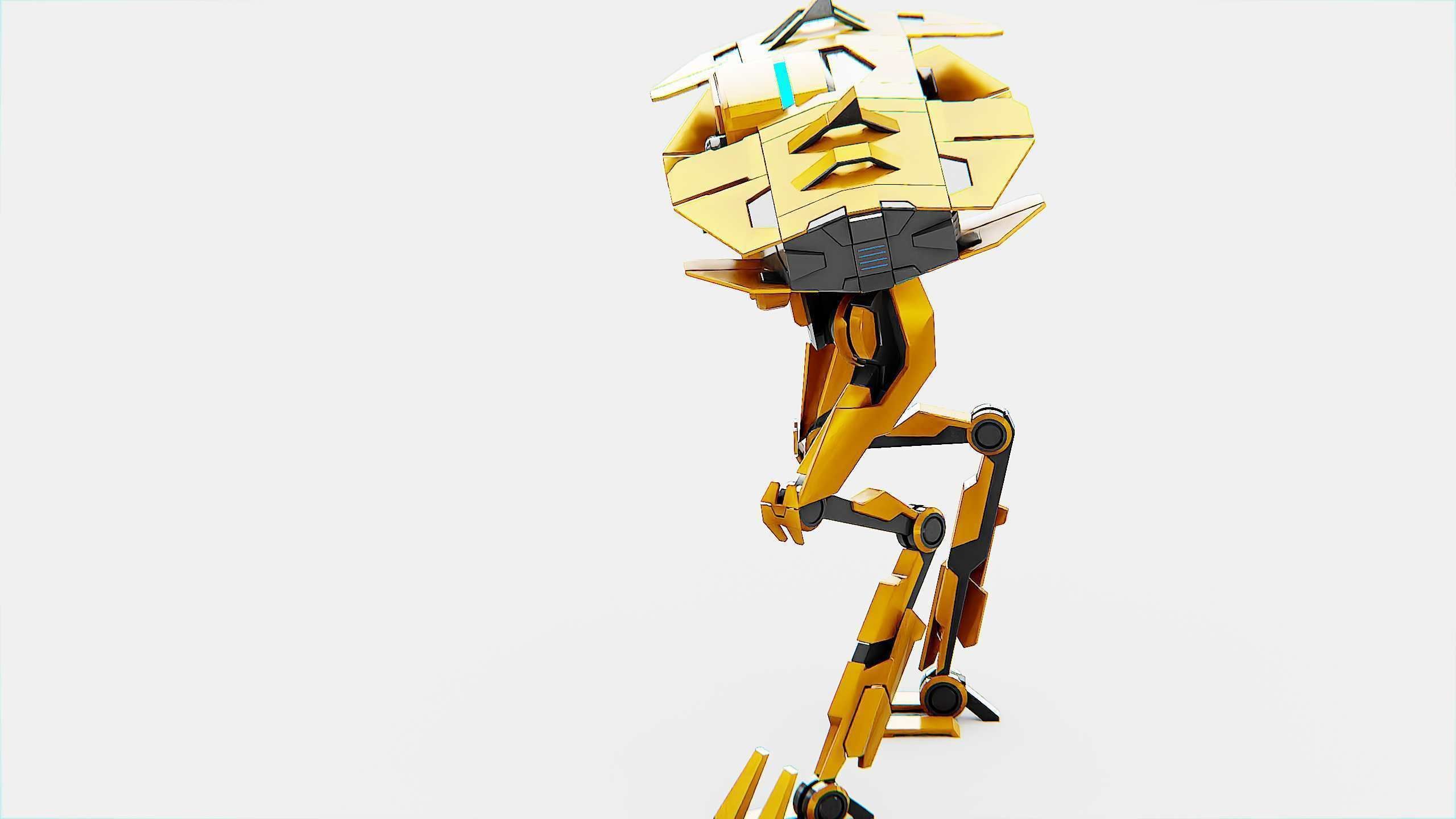 DROID FOVOS-X Rigged for Unreal Engine - Unity - MIXAMO 3D model_18