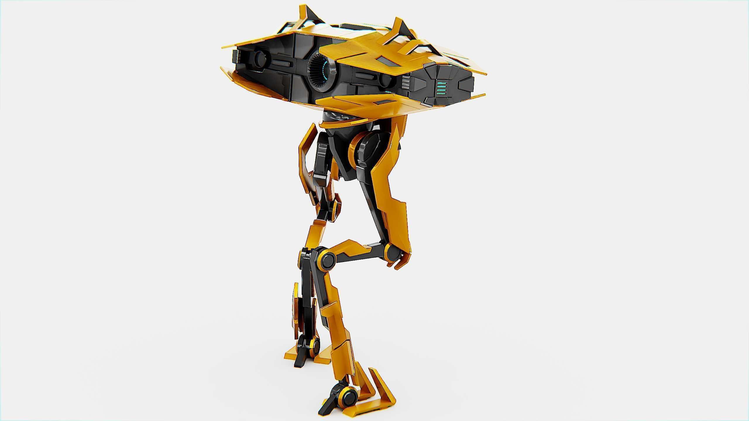 DROID FOVOS-X Rigged for Unreal Engine - Unity - MIXAMO 3D model_9